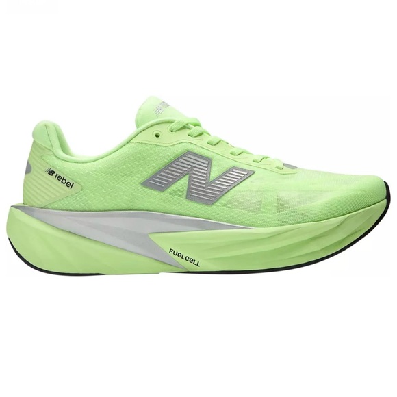New Balance Shoes - New Balance FuelCell Rebel v5 Lab Green/Silver Metallic/Wht Women’s size 8.5 NEW